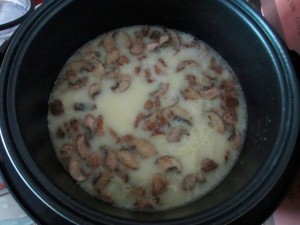 Приготовление сырного супа с грибами в мультиварке RMC – M20